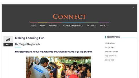 The IISc Connect story Making Learning Fun