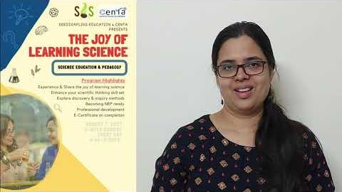 Still from a Joy of Learning Science session for teachers, from the playlist